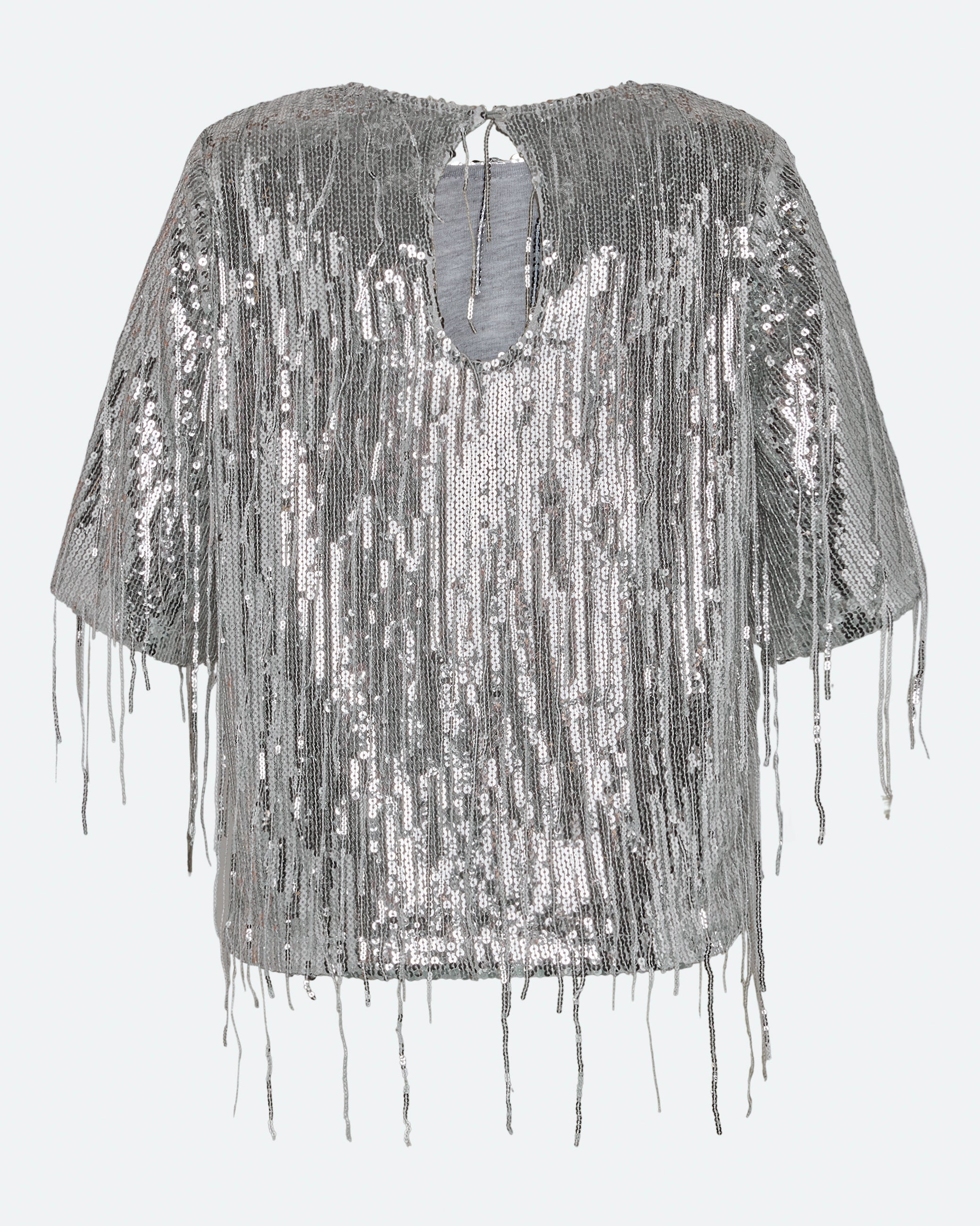 moves Mandi blouse 4451 Short Sleeved Blouse 1020 Silver