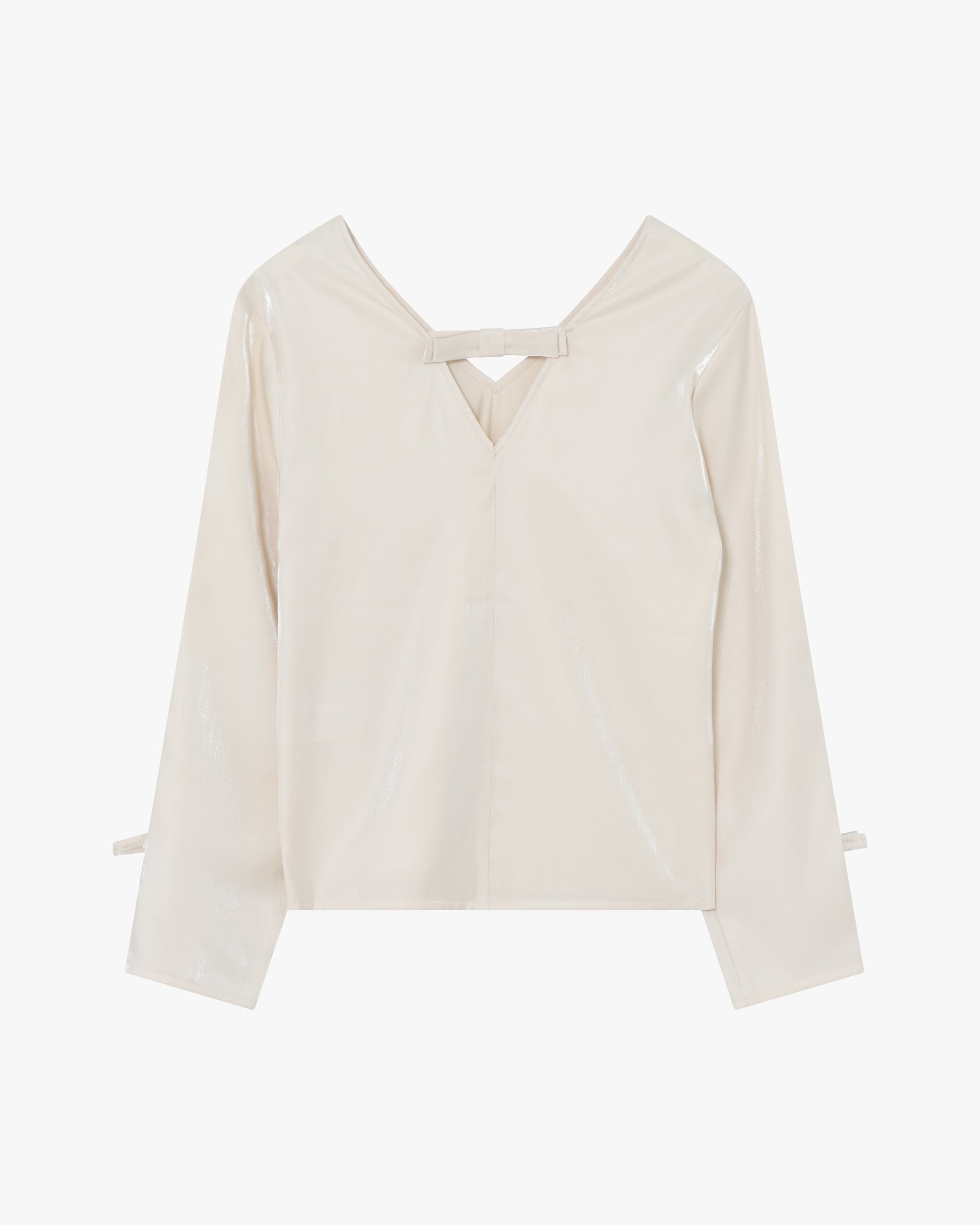 moves Mimora blouse 4521 Long Sleeved Blouse 0104 White Asparagus