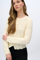 moves Cosima knit cardigan 4286 Cardigan 002 Ivory