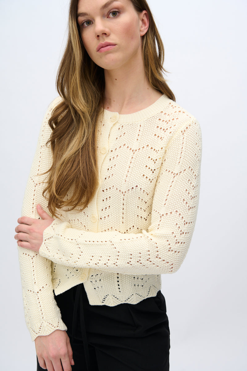 moves Cosima knit cardigan 4286 Cardigan 002 Ivory