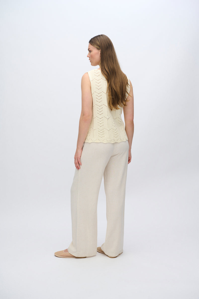 moves Daphne knit vest 4286 Gilet 002 Ivory