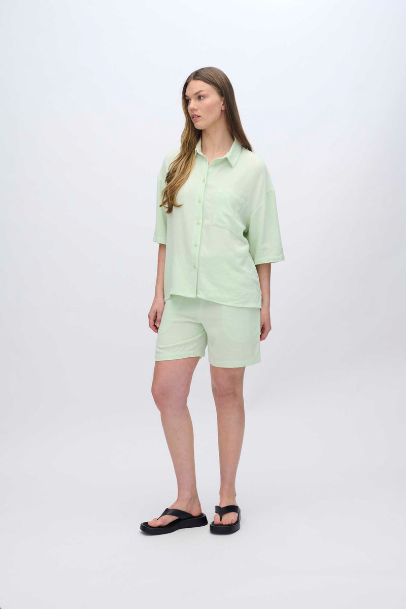 moves Elise short sleeved linen blend shirt 2744 Short Sleeved Shirt 0109 Ambrosia