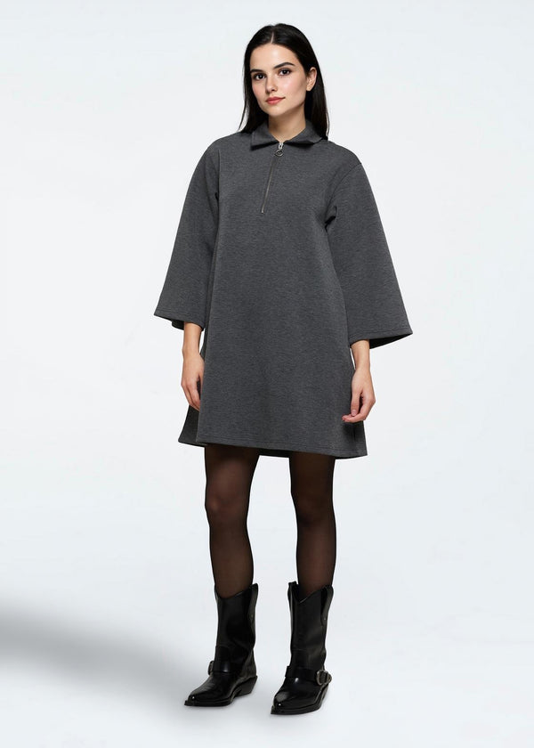 moves Ellianna dress 4445 Short Dress 980M Dark Grey Melange