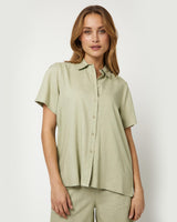 moves Koluna 2744 Short Sleeved Shirt 6313 Laurel Green