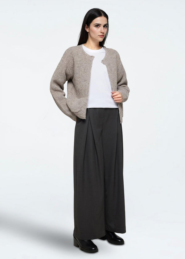 moves Lauro pant 4430 Dressed Pants 980M Dark Grey Melange