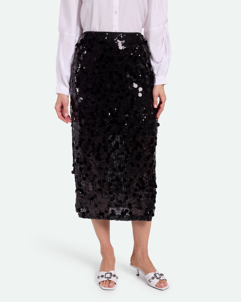 moves Lubinu Skirt 3689 Midi Skirt 999 Black