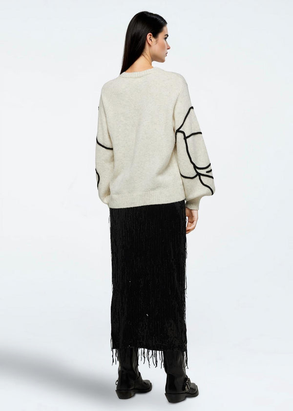 moves Lubinu skirt 4451 Midi Skirt 999 Black