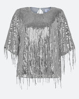 moves Mandi blouse 4451 Short Sleeved Blouse 1020 Silver