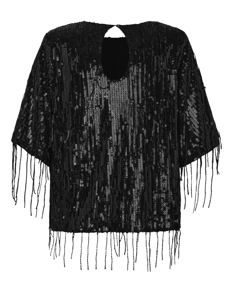 moves Mandi blouse 4451 Short Sleeved Blouse 999 Black