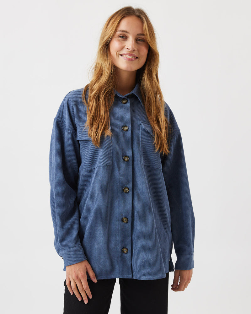 moves Savisa 1188 Shirt Long Sleeved Shirt 8402 Moonlight Blue